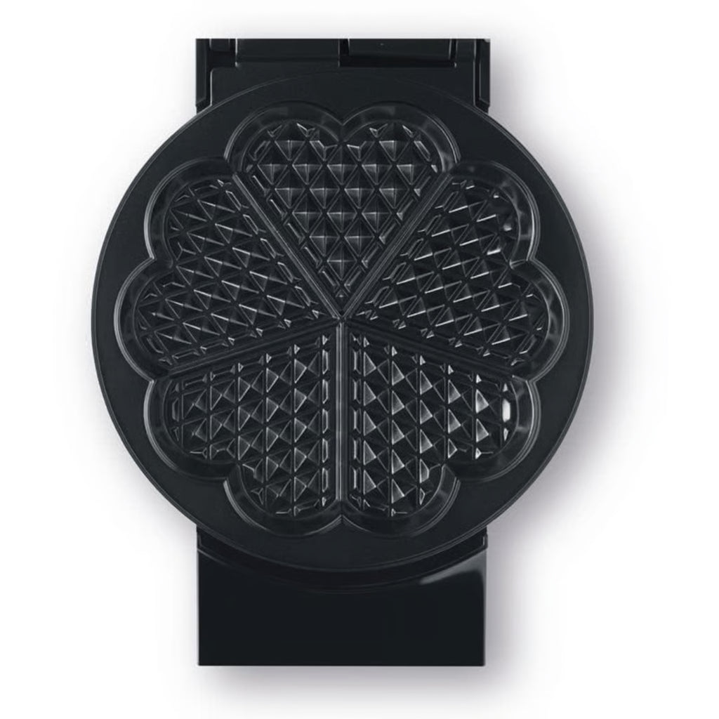 Breville Waffle Maker | Stainless Steel Heart-Shaped Scandi Waffle Machine | Breakfast Cooker Crisp Control Light Fluffy