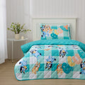 Bluey Kids Comforter Bedding and Pillowcase Set, Colourful Bluey Bingo Bedroom Decor - Single - Gift Birthday Christmas
