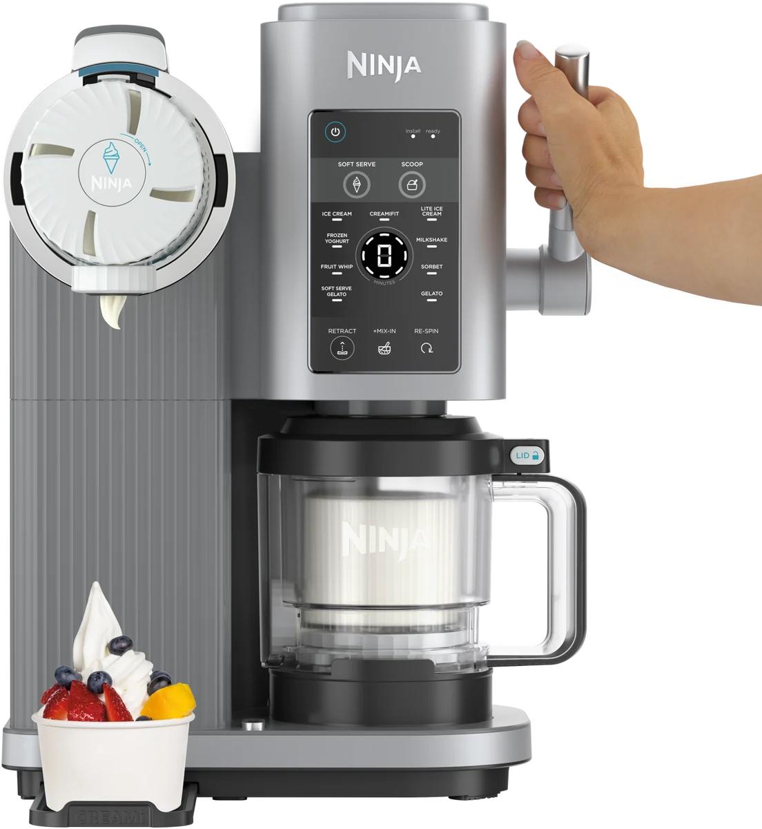 Ninja Swirl Frozen Yoghurt Soft Serve Gelato Sorbet Maker Dessert Machine Electric Home Party