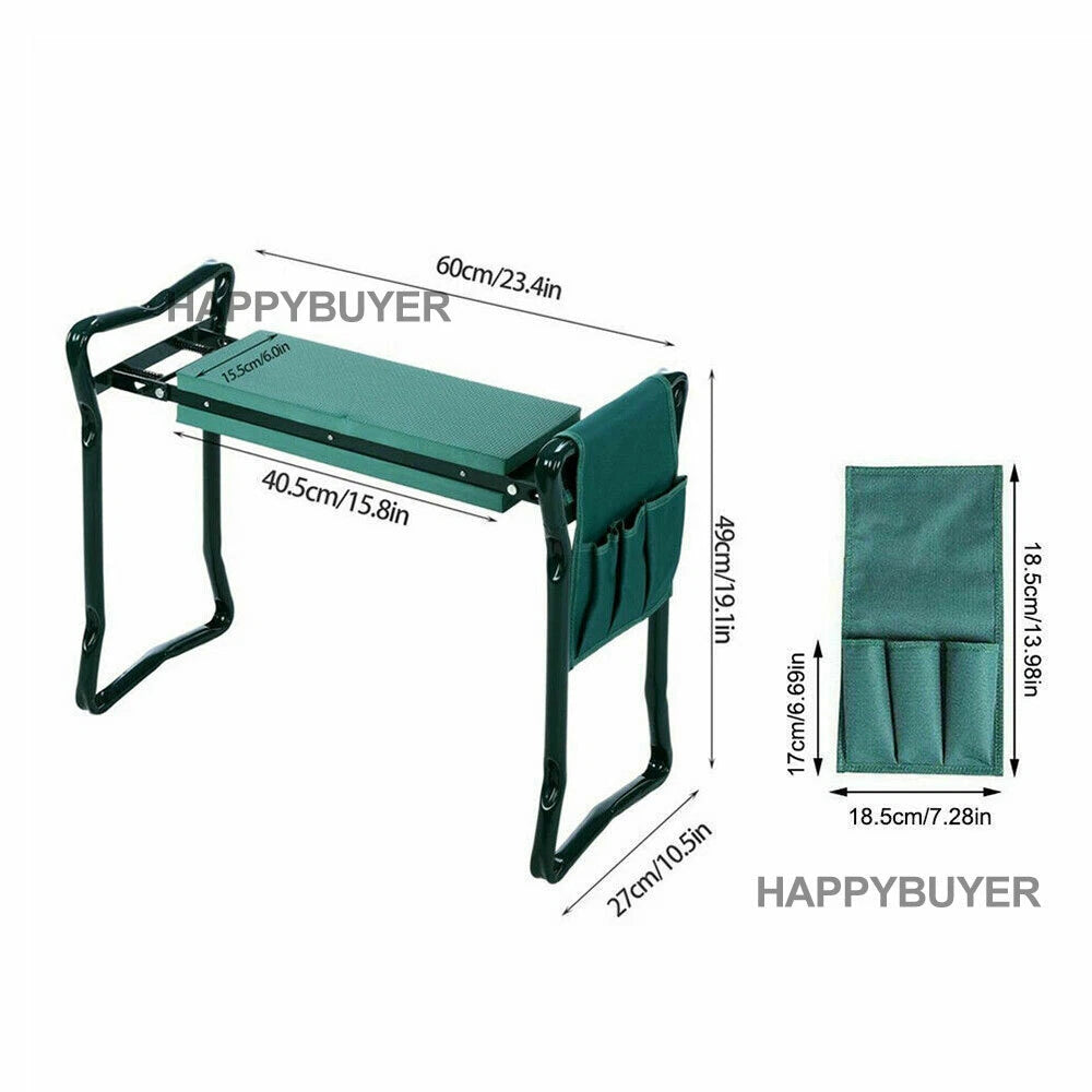 Garden Kneeler and Portable Seat Seater Adult Grafting Kneeling Seat Foldable Knee Pad Folding Foldable