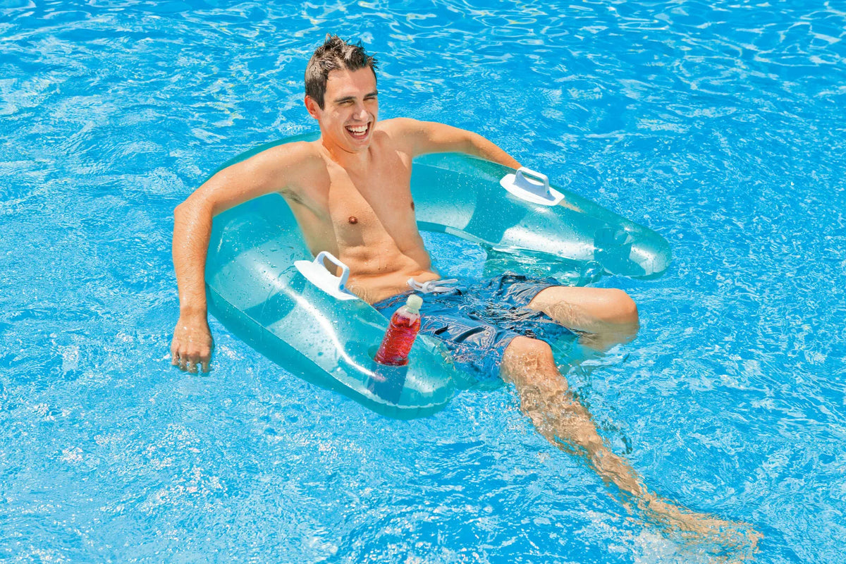 Intex Floating Lounger | Inflatable Swimming Pool River Float Raft Lounge Chair