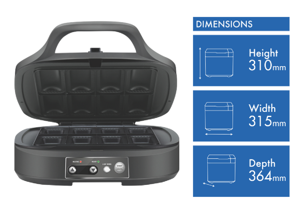 Breville Pie Maker Sausage Roll Machine | Electric Quiche Pastry Cooker | 2000W Stainless Steel Kitchen Appliance
