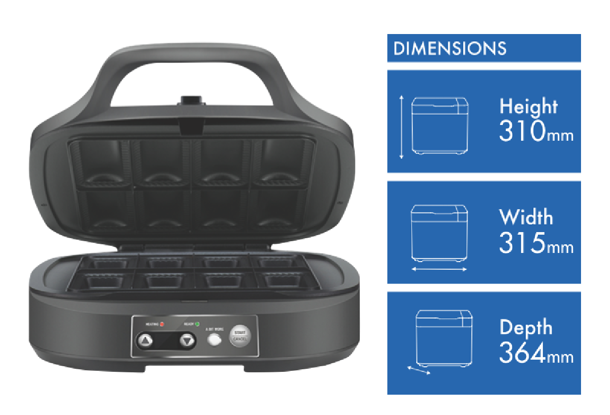 Breville Pie Maker Sausage Roll Machine | Electric Quiche Pastry Cooker | 2000W Stainless Steel Kitchen Appliance
