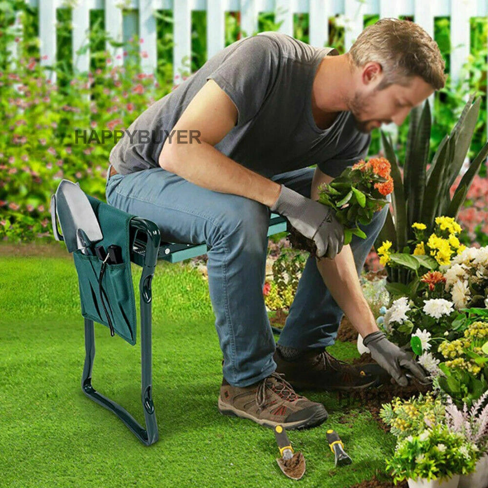 Garden Kneeler and Portable Seat Seater Adult Grafting Kneeling Seat Foldable Knee Pad Folding Foldable