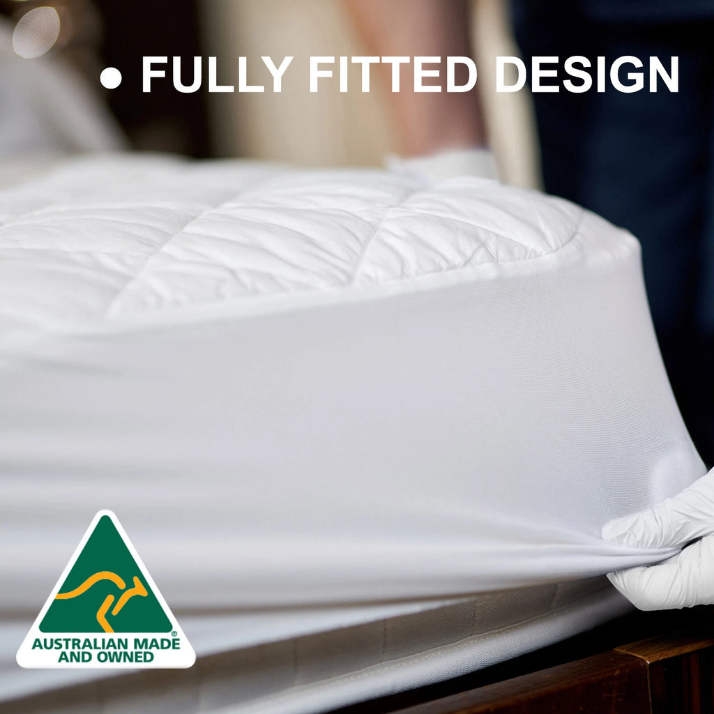 King Sized Quilted Fully Fitted Cotton Fitted Mattress Protector Topper Hypoallerhenic Bedding