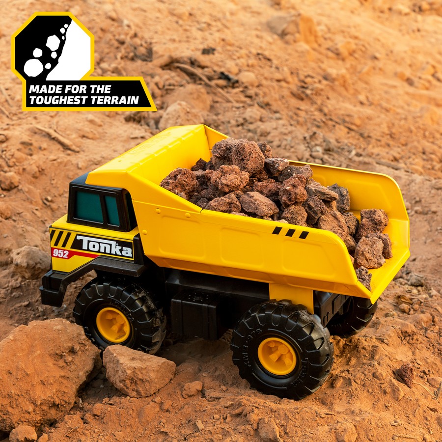 TONKA Excavator Metal Front Loader Kids Sand pit Digger Construction Vehicle Toy, Christmas Birthday Gift