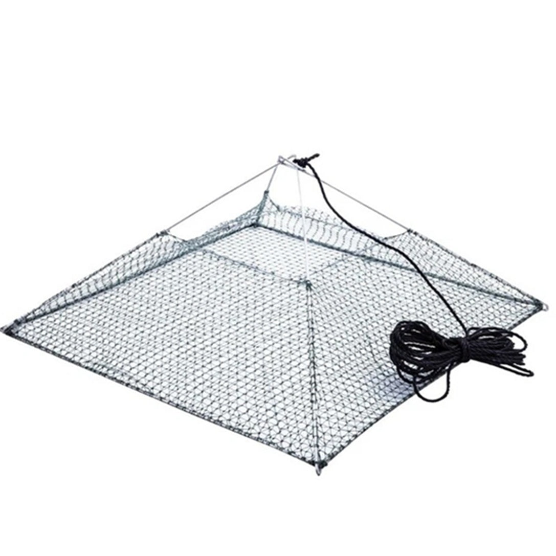 Yabby Crustacean Pyramid Net Trap Drop Steel Frame 59x59cm Fishing Trap Shrimp