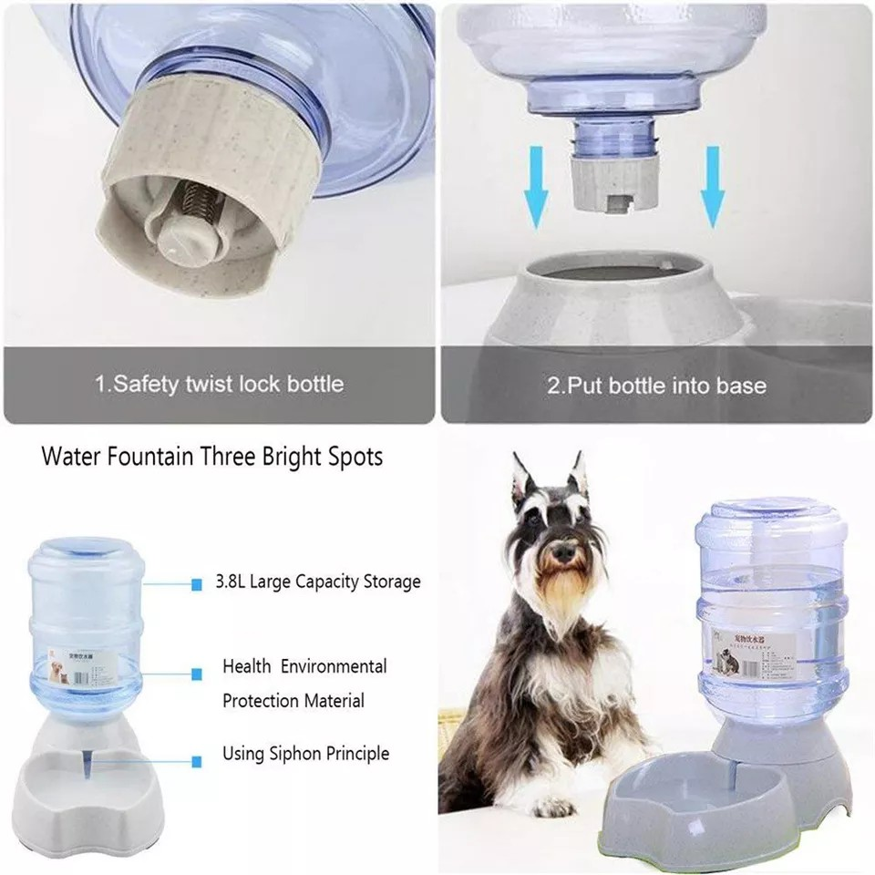 Automatic Pet Feeder 3.5L - Smart Dog Cat Food Dispenser with Water Bowl | Self-Feeding System for Dogs & Cats