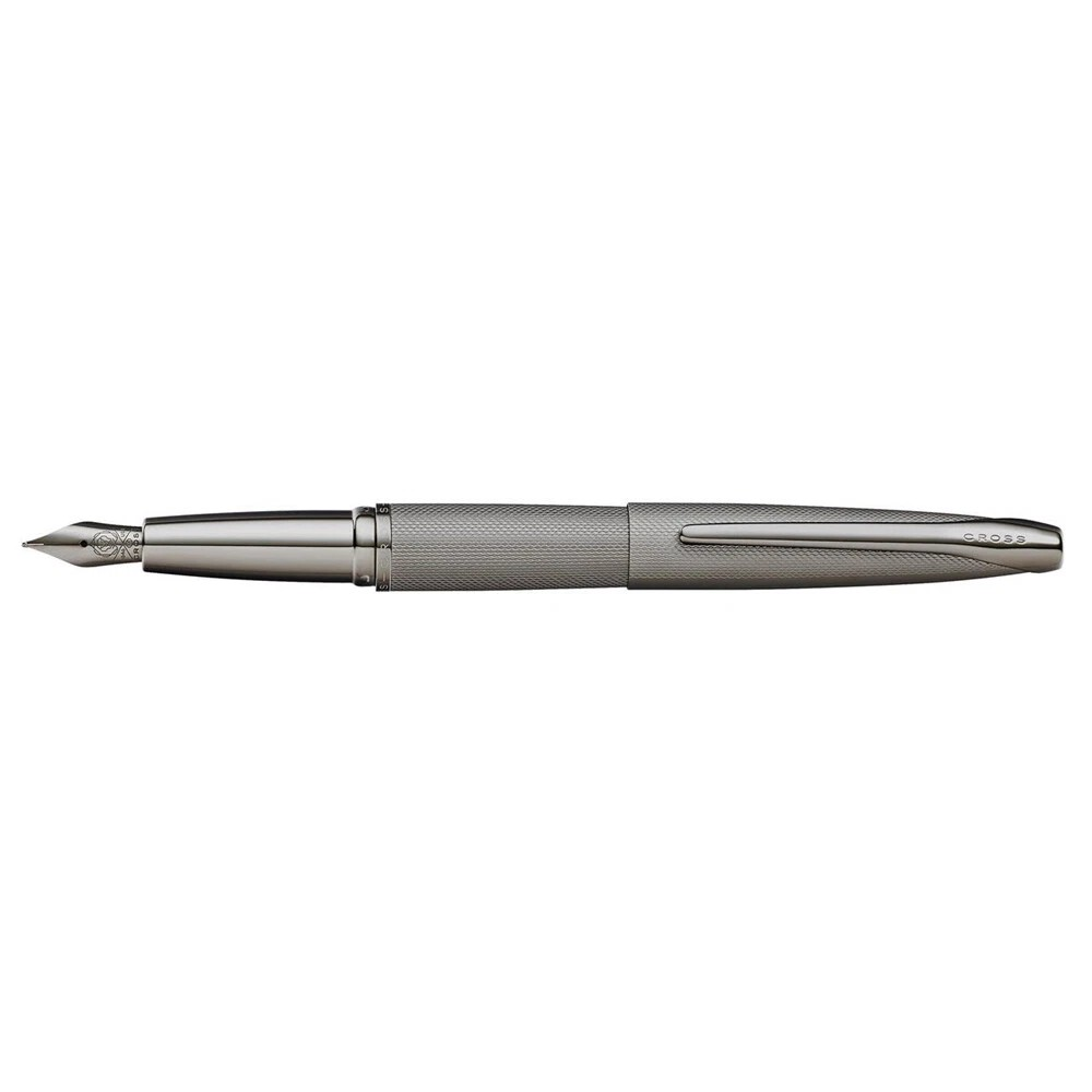 Cross ATX Sandblast Fountain Pen | Fine Nib Tip | Writing Stationery | Titanium Grey