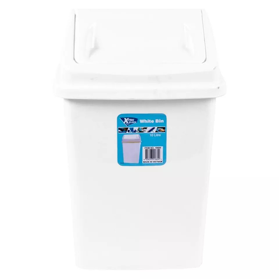 Home Kitchen Office Swing Lid Waste Bin | Garbage Rubbish Trash Can | 20L Basket | Kitchen Bin | Indoor Waste Bin