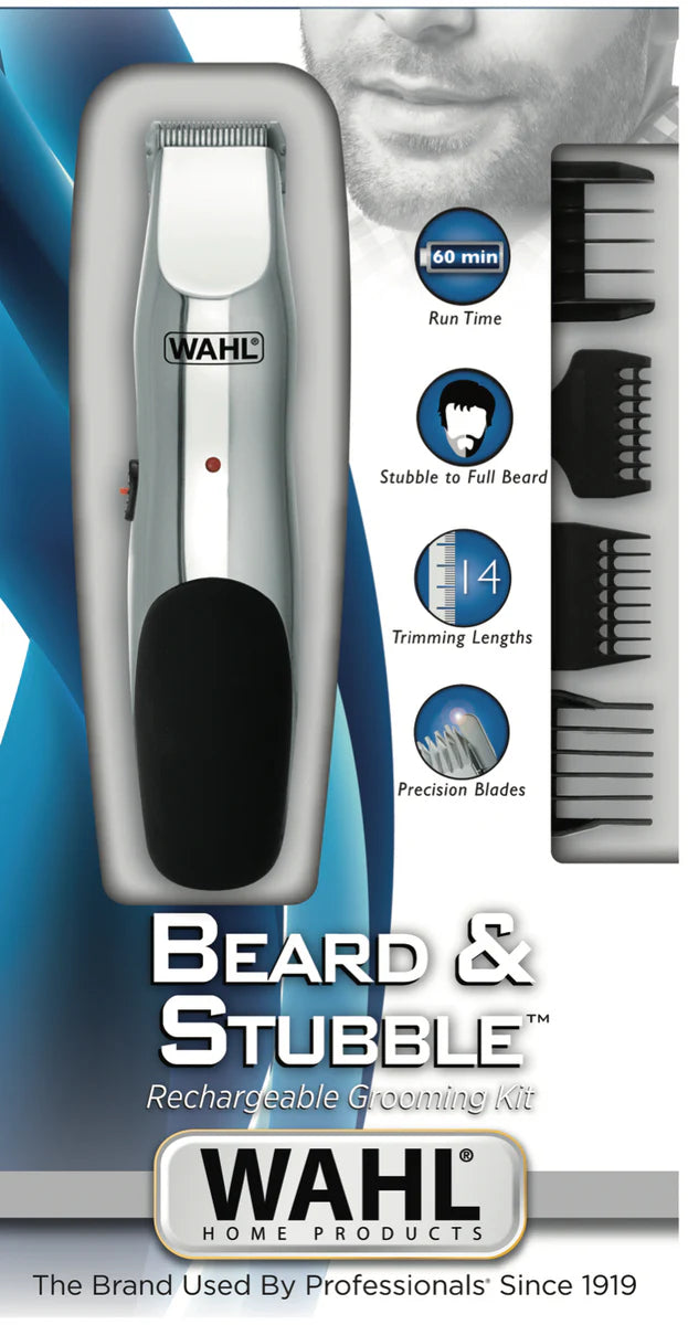 WAHL Beard Shaver Stubble Trimmer | Moustache Razor Rechargeable Cordless Cutting
