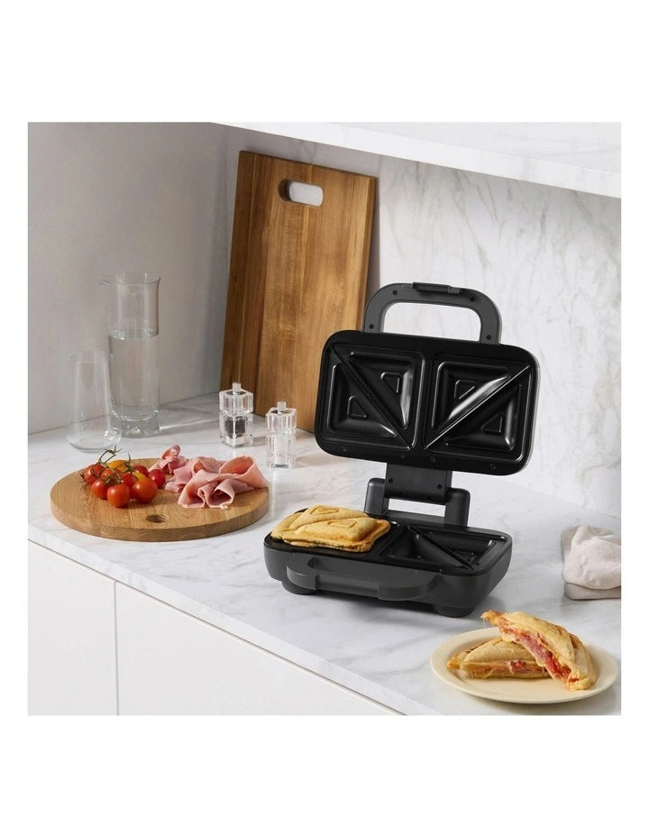 Sunbeam 2 Sandwich Press Electric Jaffle Maker Toastie Machine - Sweet Savoury Sandwich Maker 1200W