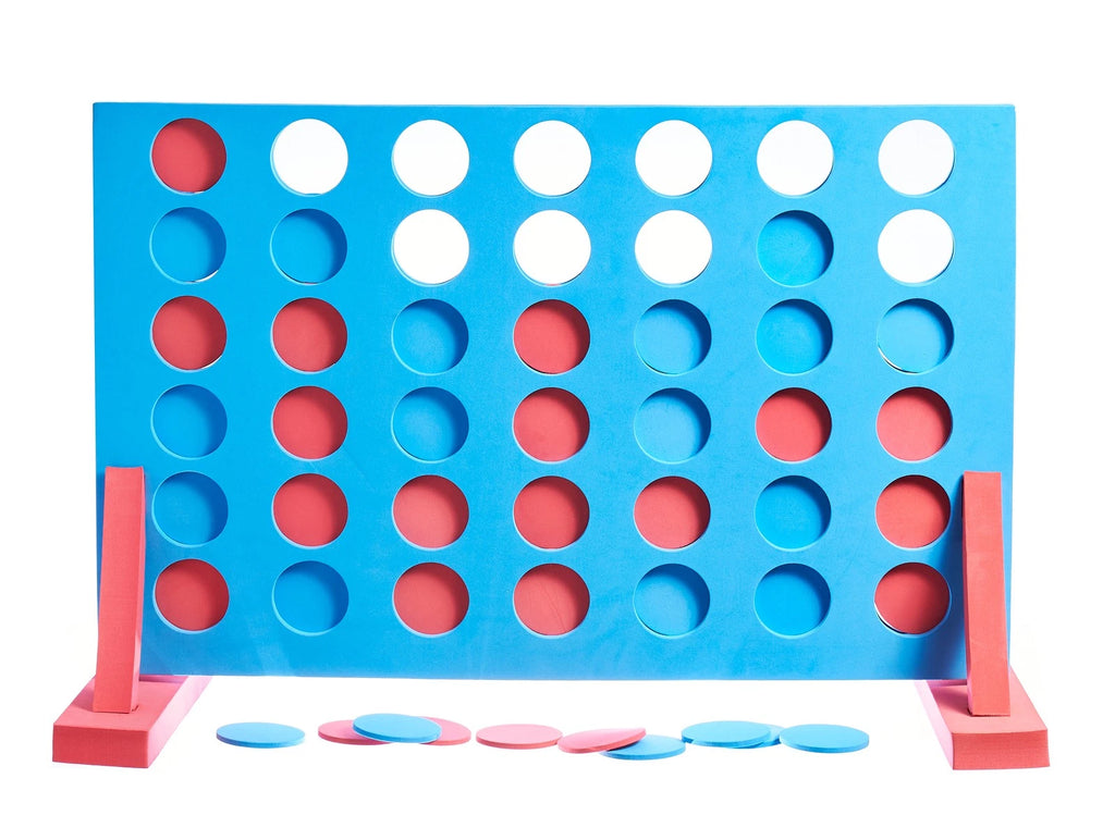 Giant Connect 4 In a Row, Backyard Jumbo Family Garden Game, Outdoor Party Four-In-A-Row Activity