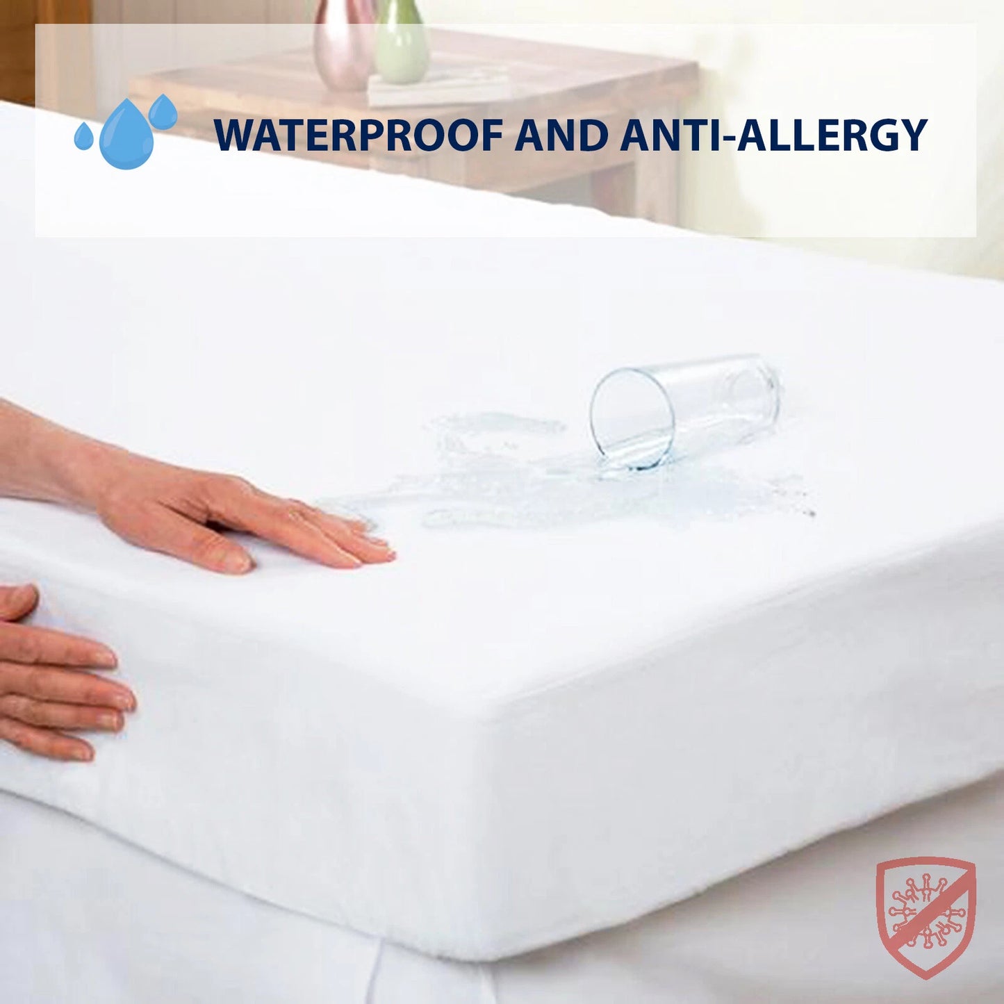 Waterproof Mattress Protector | QUEEN SIZED Fully Fitted Matress Topper Cover Protection