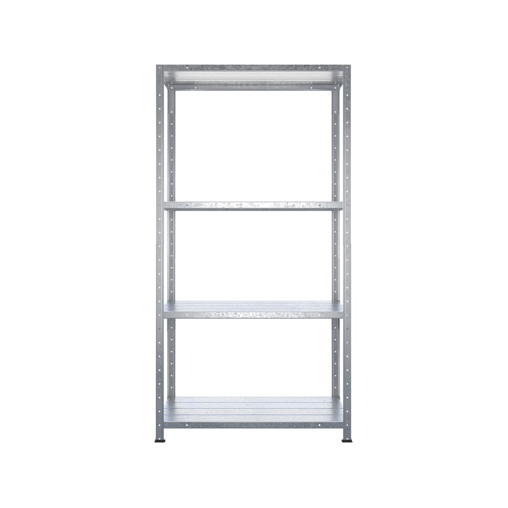 CraftRight 4 Shelf Galvanised Metal Storage Unit, Shelving Storage Rack