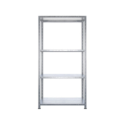 CraftRight 4 Shelf Galvanised Metal Storage Unit, Shelving Storage Rack