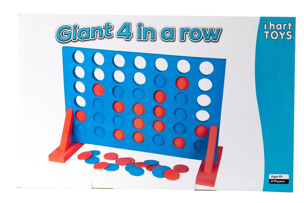 Giant Connect 4 In a Row, Backyard Jumbo Family Garden Game, Outdoor Party Four-In-A-Row Activity