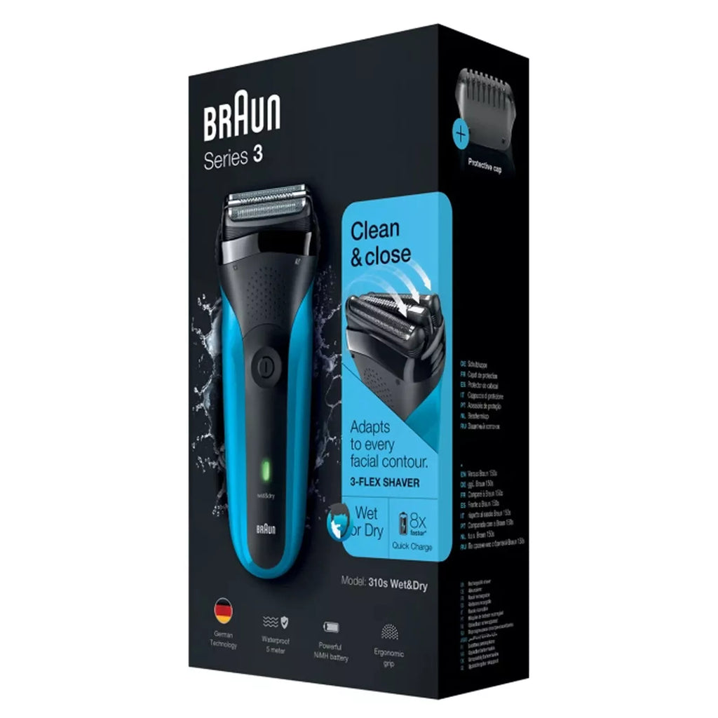 Braun Wet & Dry Shaver Beard Trimmer | Rechargeable Electric Cordless Facial Shaving Razor Waterproof