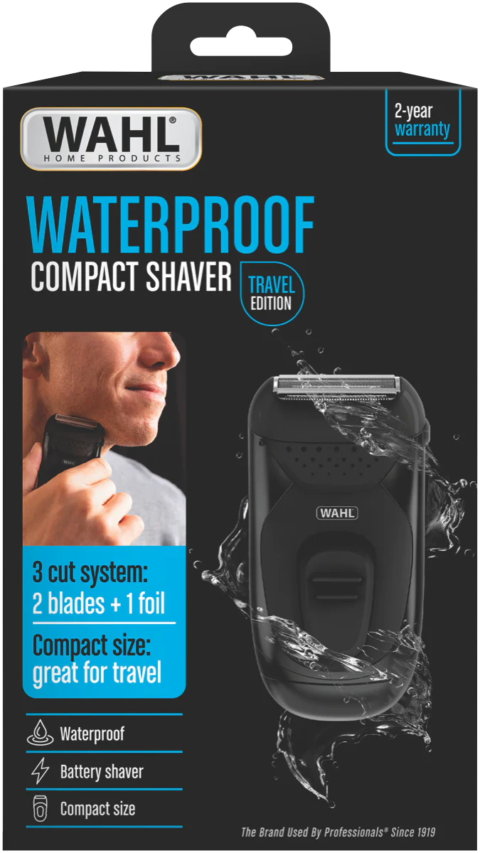 Wahl Cordless Shaver | Waterproof Wet Dry Beard Clipper Razor Pop-Up Trimmer