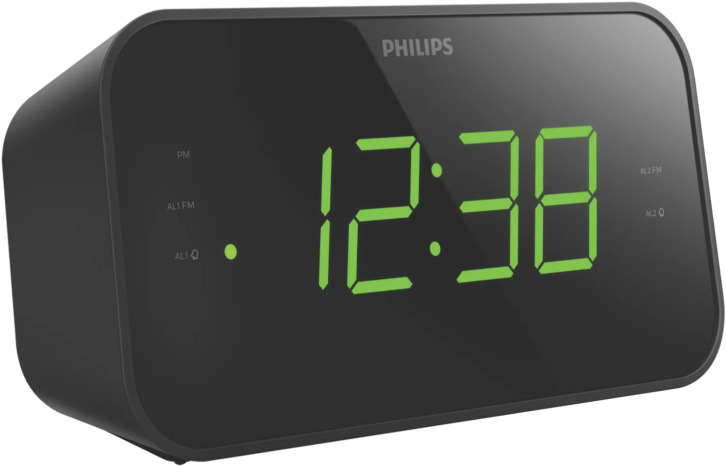 Philips Bedside Alarm Clock | Large LED Display 20 FM Radio Stations