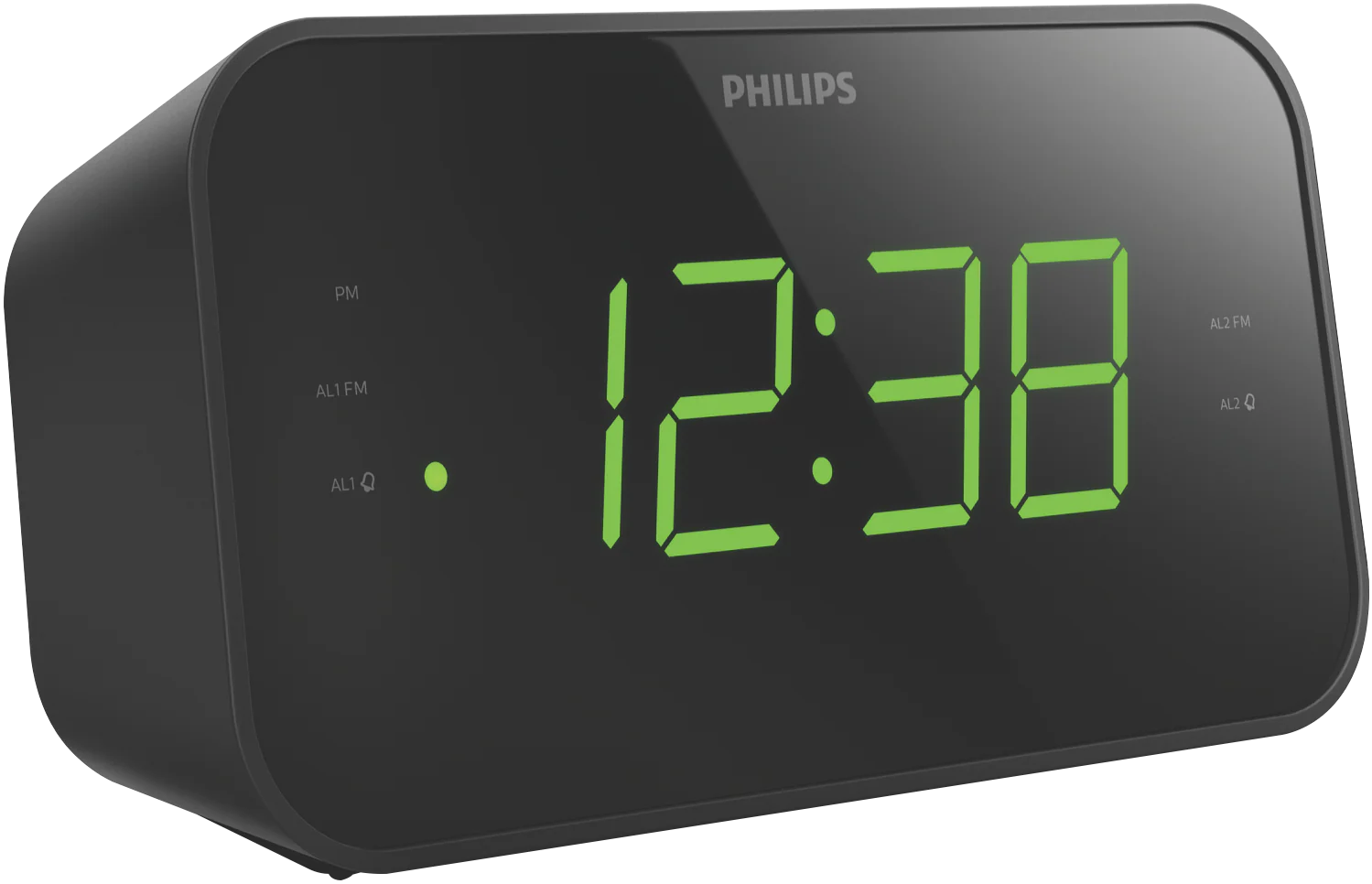 Philips Bedside Alarm Clock | Large LED Display 20 FM Radio Stations