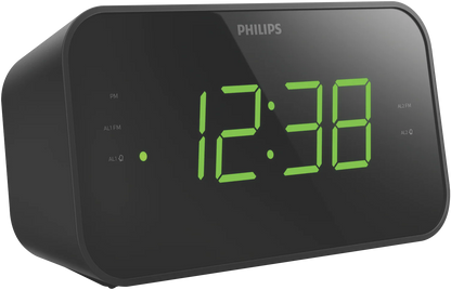Philips Bedside Alarm Clock | Large LED Display 20 FM Radio Stations