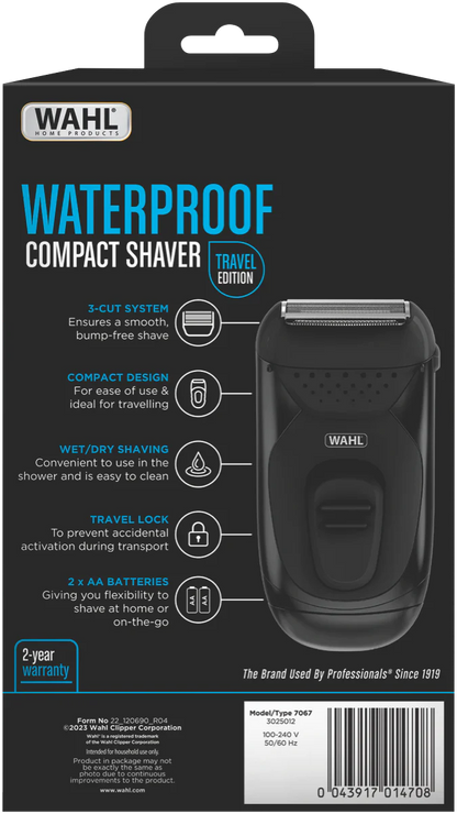 Wahl Cordless Shaver | Waterproof Wet Dry Beard Clipper Razor Pop-Up Trimmer