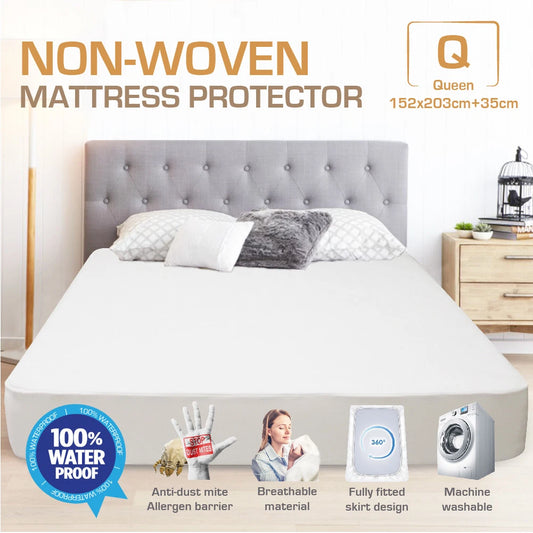 Waterproof Mattress Protector | QUEEN SIZED Fully Fitted Matress Topper Cover Protection