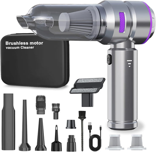 Portable Cordless Hand Vac | Home Car Cleaner | Powerful Rechargeable Car Cleaning Tool