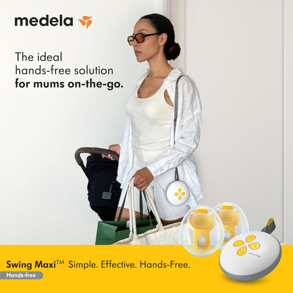 Medela Swing Maxi Hands-Free Double Electric Breast Pump | Easy and Intuitive Design for On-the-Go | Compatible with Medela Family App