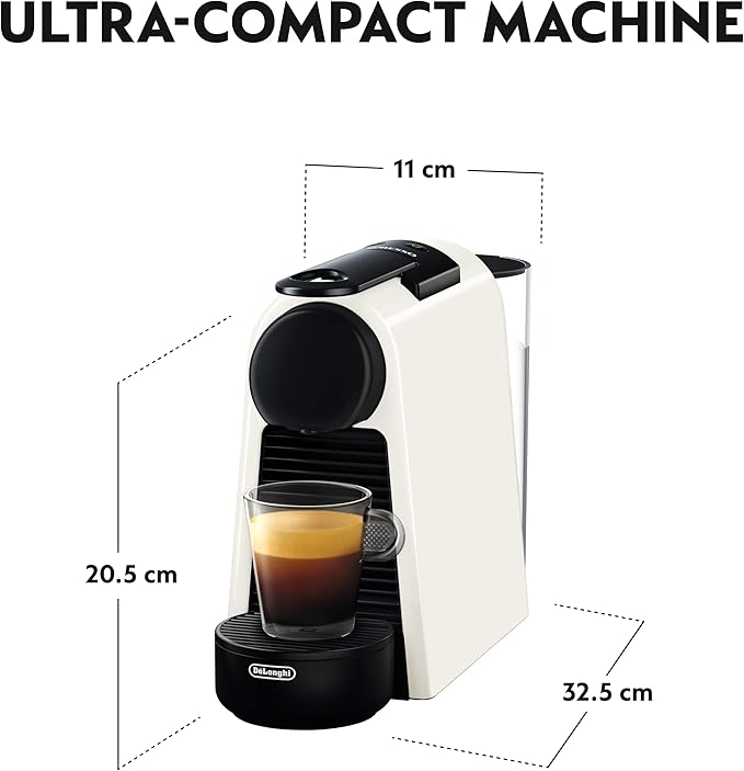 Nespresso De'Longhi Automatic Coffee Maker 1150W | Single-Serve Capsule Espresso Machine | Compact Design | 19 Bar Pressure