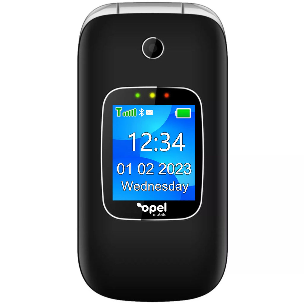 OPEL Flip Phone 4G Unlocked | FM Radio SOS Emergency Button Flashlight Alarm Hearing Aid Compatible