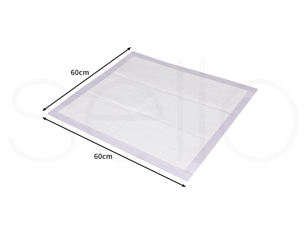 200x Scented Puppy Dog Training Pads  Absorbent Poo Wee Collecting Mats Pet Leakproof Indoor Room Toileting 60x60cm