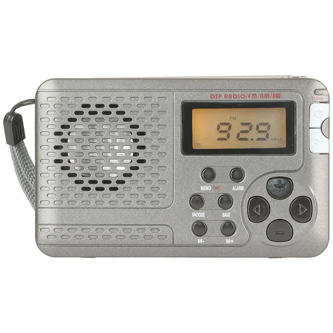 Digitech FM/MW/SW Pocket Radio | Portable Music Player FM MW SW Bands | Alarm Clock