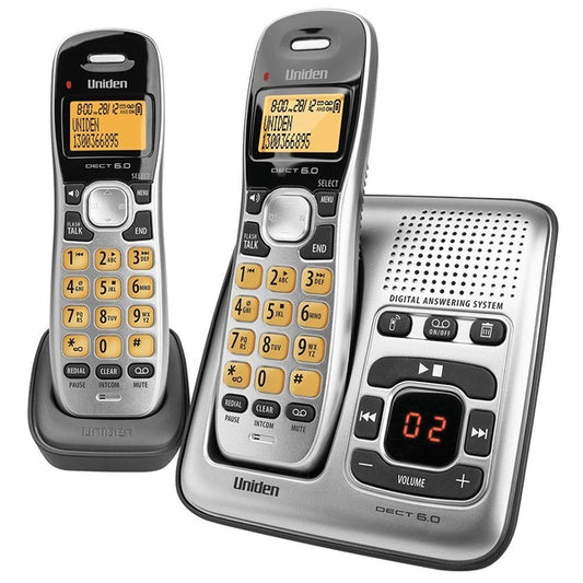 Uniden Cordless Phone Twin Handset | 2 Handset Digital Telephone, Answering Machine, Caller ID