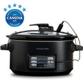Russell Hobbs Slow Cooker & Sous Vide | Meat Vegetable Stew Curry Pasta Maker | 6L Ceramic Bowl