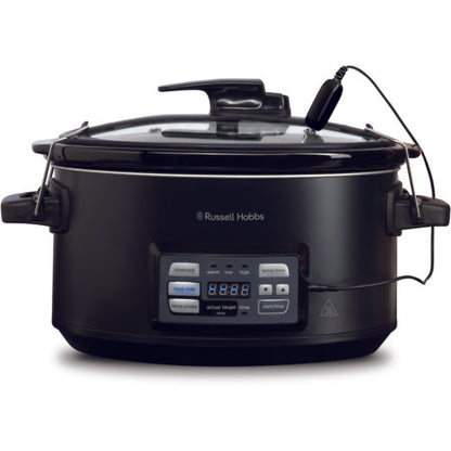 Russell Hobbs Slow Cooker & Sous Vide | Meat Vegetable Stew Curry Pasta Maker | 6L Ceramic Bowl