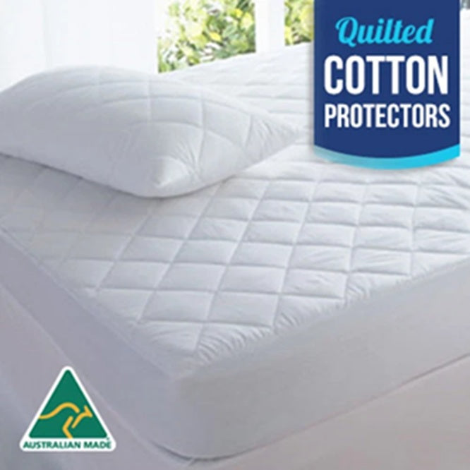 King Sized Quilted Fully Fitted Cotton Fitted Mattress Protector Topper Hypoallerhenic Bedding