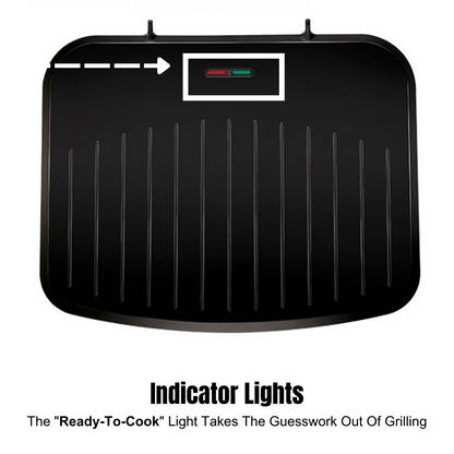 George Foreman Electric Contact Grill | Kitchen Benchtop Sandwich Panini Press Maker | Home Office Cafe Toaster Toastie Appliance