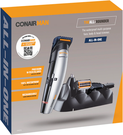 Conair All-In-One Men's Cordless Groomer | Cord Fee Shaver Razor Rechargeable Clipper Beard Trimmer