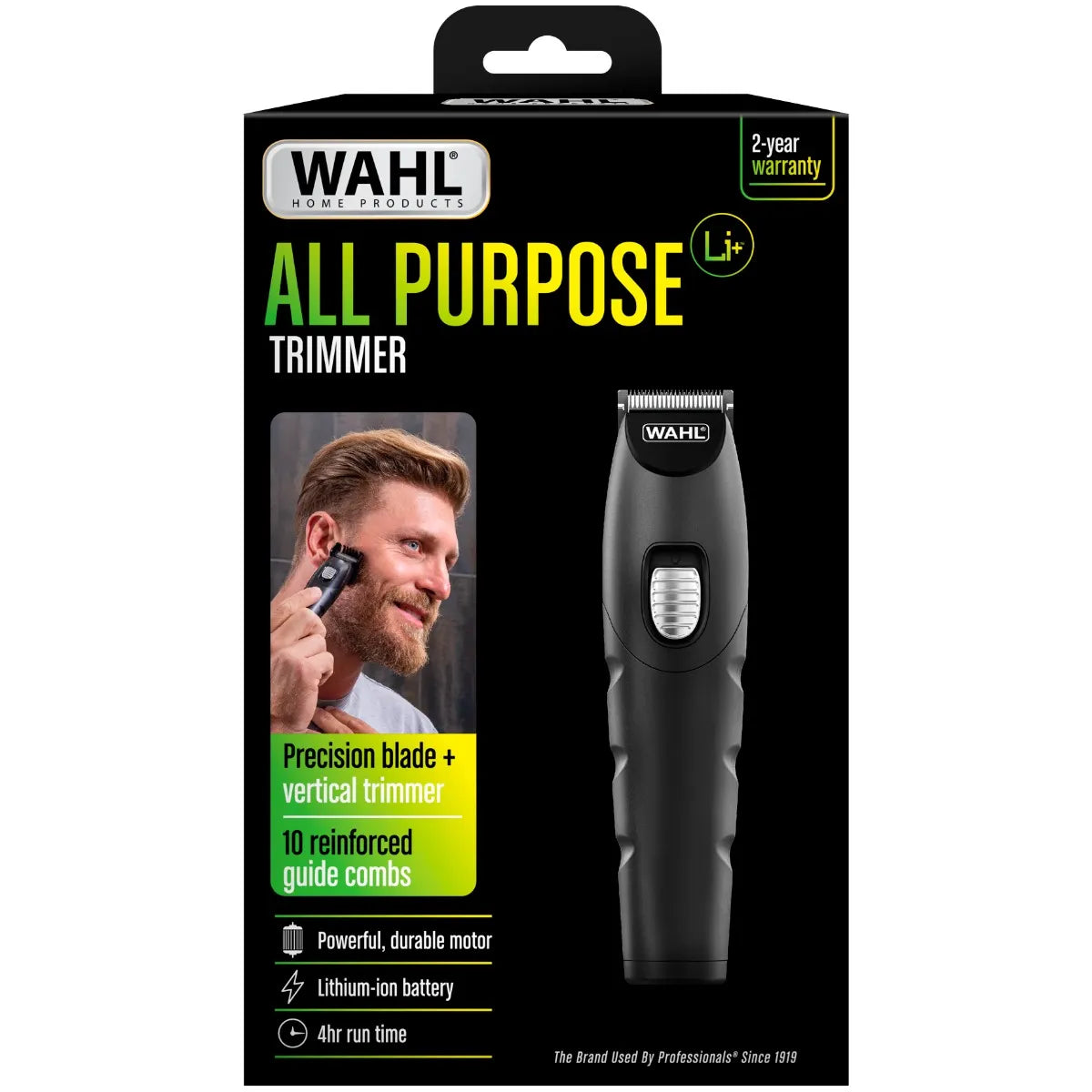 Wahl Cordless Beard Trimmer Hair Clipper Multi-Groomer Ear Nose Eyebrow 19PC Grooming