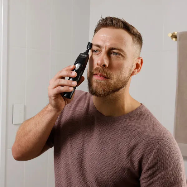 Wahl Cordless Beard Trimmer Hair Clipper Multi-Groomer Ear Nose Eyebrow 19PC Grooming