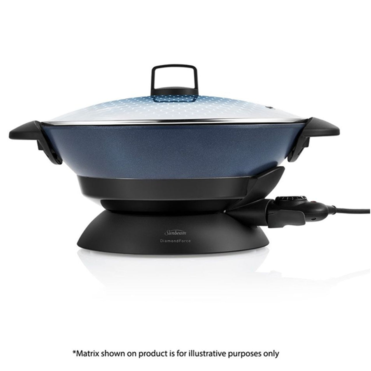 Sunbeam Large 7.5L Wok Non-Stick Family Banquet Cooker | Electric Portable Frypan Wok