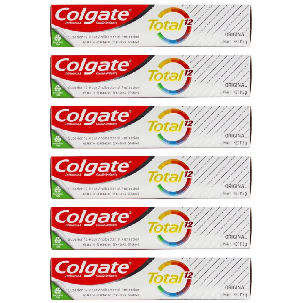 6x Colgate Total Toothpaste Teeth Cleaning Dental Care Tooth Paste, Whole Mouth Clean