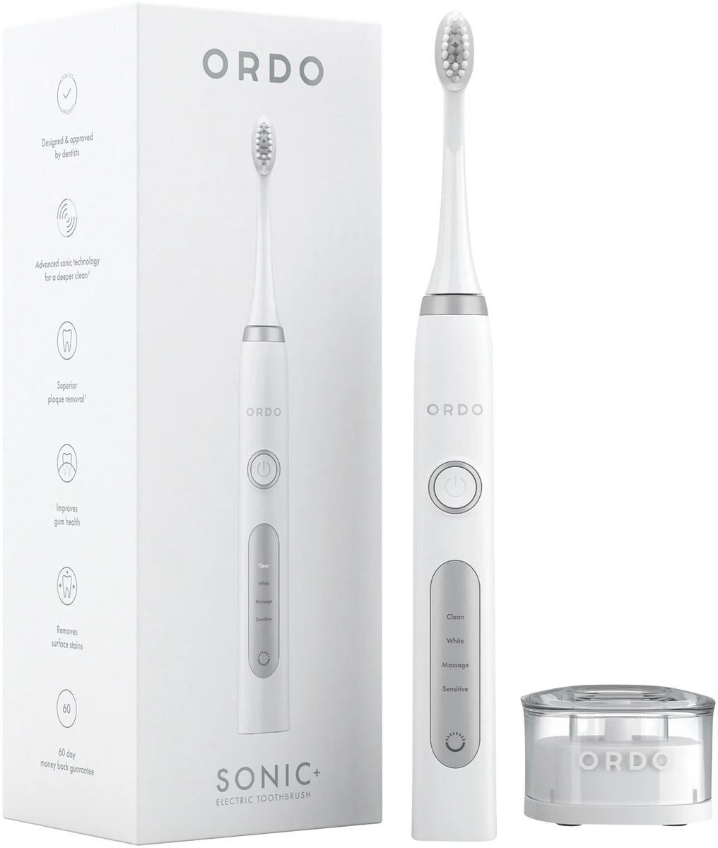 Ordo Sonic Electric Toothbrush Waterproof Design, Rechargeable Battery Long Lasting Battery, Healthy Teeth and Gums