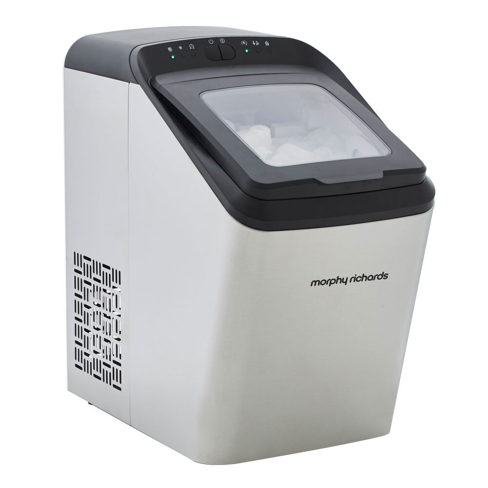 Countertop Ice Maker | Morphy Richards 1.8kg | Daily Ice Output | Stainless Steel Ice Machine 2.8L