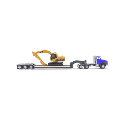 Diecast Masters 1:87 | Cat CT660 Tractor & Lowboy | W/Excavator Kids Toy 8y+ Asstd