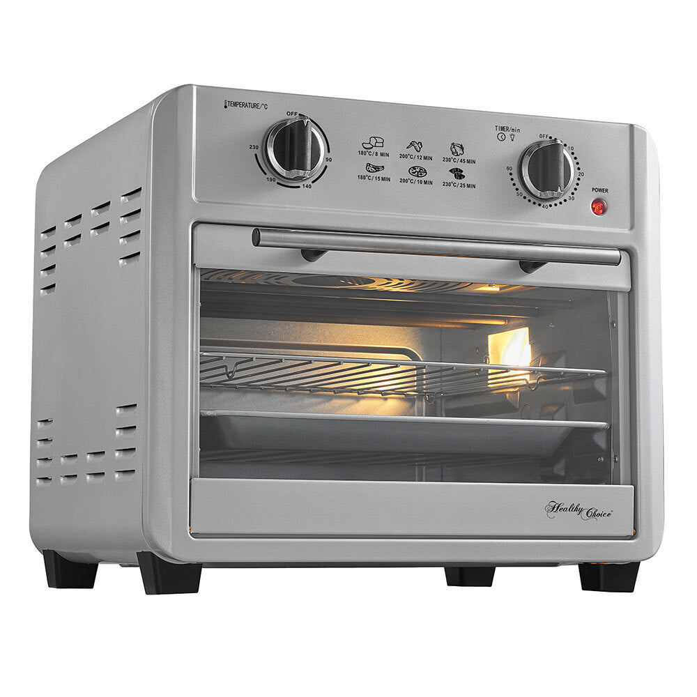 Healthy Choice 23L Air Fryer Convection Oven | 1700W - Electric Countertop Fryer with Accessories | Temperature Controls | Preset Meals