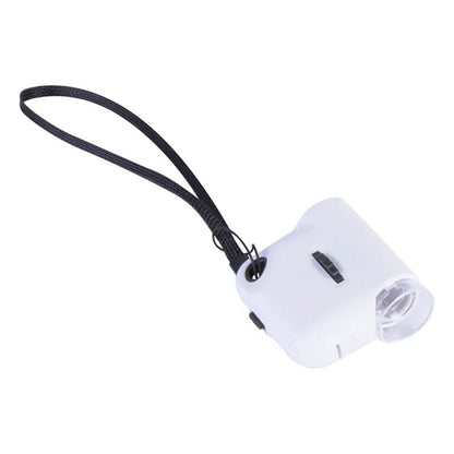 Mini Microscope w/LED Light/Adjustable Focus | Kids Toy | 10X Optical Zoom