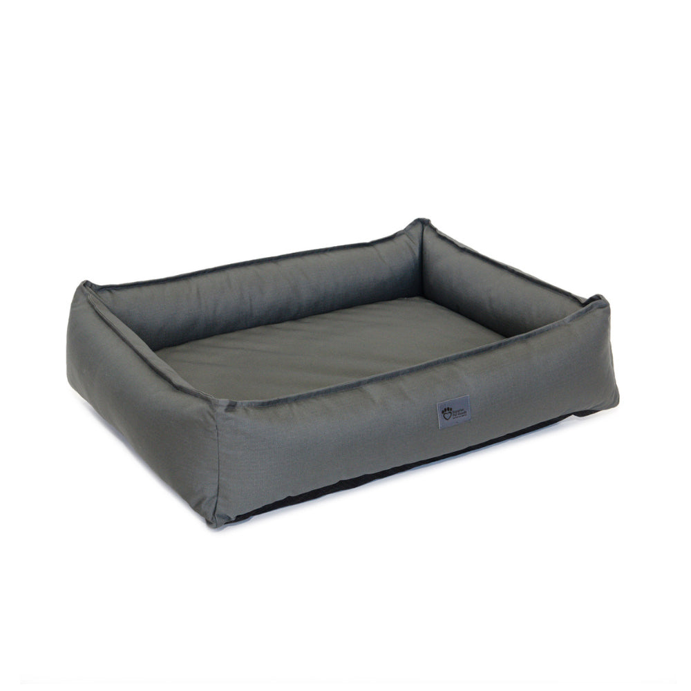 Superior Pet Plus Jumbo Dog Lounger | Ripstop Jungle Grey Bed for Large Breeds (130cm)
